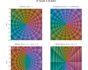Poster complexe analyse: analytische en niet-analytische functies (digitale download)