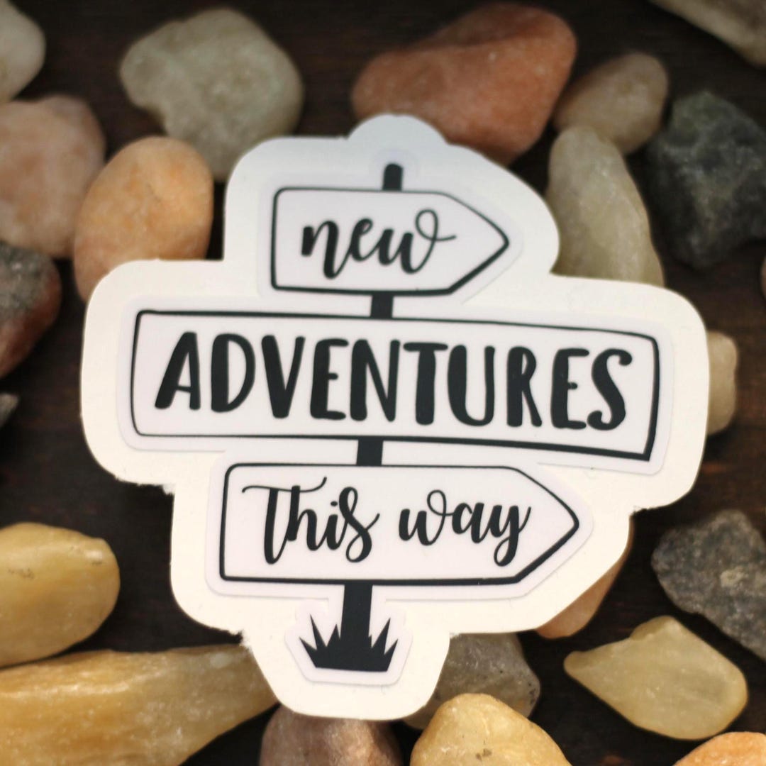 Adventure This Way Sticker | Waterproof Vinyl Decal - Etsy