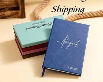 Personalized Leather Journal, Personalized Notebook, Leatherette Journal, Engraved Leather Journal, Journal Personalized, Journal with Name