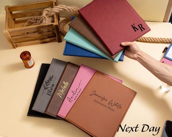 Personalized Padfolio For Women, Custom Journal, Corporate Business Gift, Portfolio With Notepad Business Portfolio, Engraved Simple Notepad