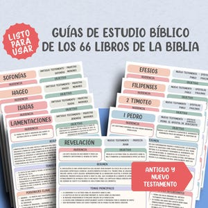 La Biblia complète Hecha Sencilla | Paquet de guides d'études de los 66 Livres de la bibliothèque | Antiguo y Nuevo Testamento
