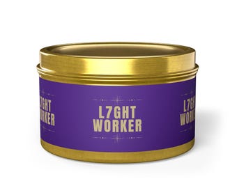 Świeca Lightworker w puszce: relaksująca aromaterapeutyczna świeca z kokosem i woskiem sojowym