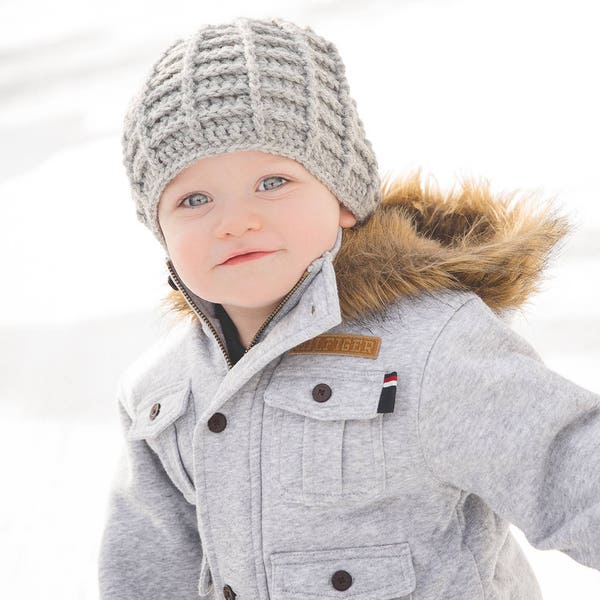 Crochet Pattern for Gridlock Beanie | 8 Sizes (Baby to Adult) | Crochet Hat Pattern | DIY Tutorial | Hat Crocheting Pattern