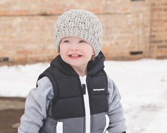 Crochet Pattern for Texture Weave Beanie Hat | 8 sizes | Crochet Hat Pattern | DIY Tutorial | Hat Crocheting Pattern