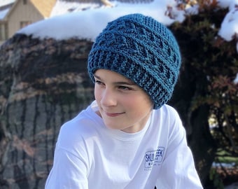 Crochet Pattern for Arrow Ridge Beanie Hat | 7 sizes | Crochet Hat Pattern | DIY Tutorial | Hat Crocheting Pattern