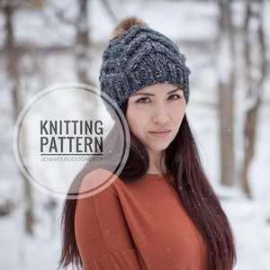 KNIT Pattern for Traverse Beanie | Knitting Pattern PDF Instructions | DIY Written Tutorial | Hat Knitting Pattern | Knit Hat Pattern