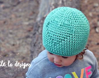 Crochet Pattern for Embossed Heart Beanie Hat | 7 sizes | Crochet Hat Pattern | DIY Tutorial | Hat Crocheting Pattern