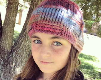 Crochet Pattern for Patchwork Beanie Hat | 3 sizes | Crochet Hat Pattern | DIY Tutorial | Hat Crocheting Pattern