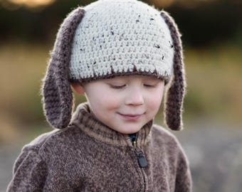 Crochet Pattern for Puppy Dog Hat | 5 sizes | Crochet Hat Pattern | DIY Tutorial | Hat Crocheting Patterns