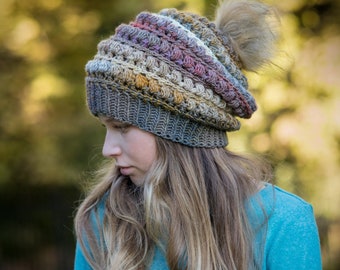 Crochet Pattern for Gramercy Slouch Hat | 5 sizes | Crochet Hat Pattern | DIY Tutorial | Hat Crocheting Pattern
