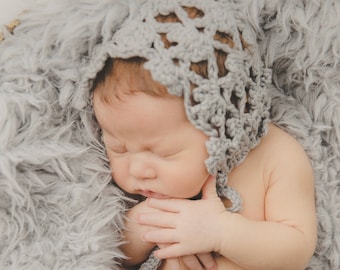 Crochet Pattern for Fleurette Baby Bonnet Hat | 4 sizes | Crochet Baby Hat Pattern | DIY Tutorial | Baby Bonnet Crocheting Pattern