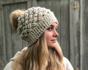 Crochet Pattern for Mini Tundra Weave Slouch | 5 sizes baby - lg adult | DIY Written Tutorial | Hat Crocheting Pattern | Crochet Hat Pattern