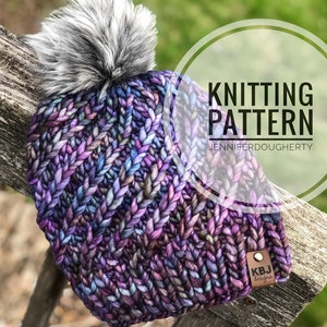 KNIT Pattern for Alpine Swirl Hat | PDF Knitting Instructions | DIY Written Tutorial