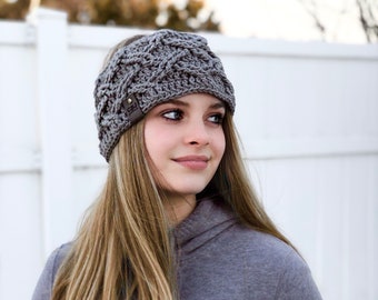 Crochet Pattern for Arctic Weave Ear Warmer | 3 sizes | Crochet Ear Warmer Pattern | DIY Tutorial | Headband Crocheting Pattern