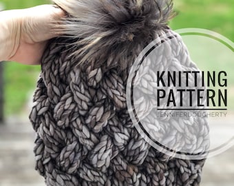 KNIT Pattern for Yukon Slouch | Knitting Pattern PDF Instructions | DIY Written Tutorial | Hat Knitting Pattern | Knit Hat Pattern