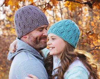 Crochet Pattern for Making Waves Beanie | 6 sizes | DIY Tutorial