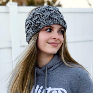 Crochet Pattern for Arctic Weave Ear Warmer | 3 sizes | Crochet Ear Warmer Pattern | DIY Tutorial | Headband Crocheting Pattern