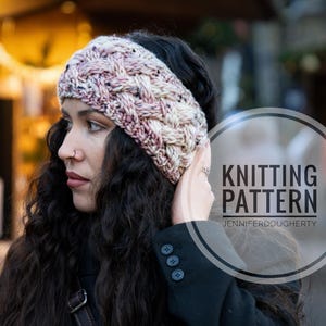 KNIT Pattern for Yukon Headband | Knit Pattern PDF Instruction | 3 Sizes | DIY Written Tutorial | Ear Warmer Knitting Pattern | Knit Pattern