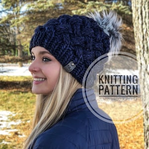 KNIT Pattern for Yukon Slouch | Knitting Pattern PDF Instructions | DIY Written Tutorial | Hat Knitting Pattern | Knit Hat Pattern