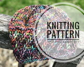 KNIT Pattern for Alpine Twist Beanie | Knitting Pattern PDF Instructions | DIY Written Tutorial | Hat Knitting Pattern | Knit Hat Pattern