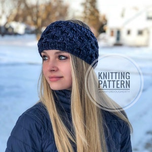 KNIT Pattern for Honeycomb Headband | Knitting Pattern PDF Instructions | DIY Written Tutorial | Ear Warmer Knitting Pattern | Knit Pattern