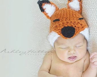 Crochet Pattern for Woodland Fox or Wolf Hat | 6 sizes | Crochet Hat Pattern | DIY Tutorial | Hat Crocheting Pattern