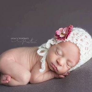 Crochet Pattern for Kate Baby Bonnet Hat | 4 sizes | Crochet Baby Hat Pattern | DIY Tutorial | Baby Bonnet Crocheting Pattern