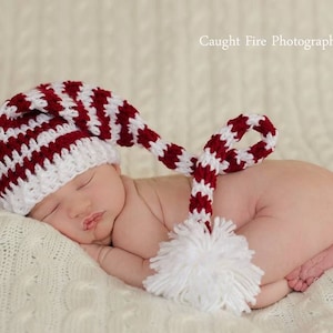 Crochet Pattern for Christmas Stocking Cap, Santa or Elf Hat | 9 sizes | Crochet Hat Pattern | DIY Tutorial | Hat Crocheting Pattern