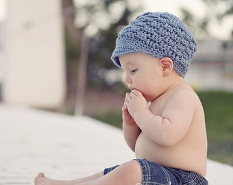 Crochet Pattern for Textured Newsboy Beanie Hat | 7 sizes | Crochet Hat Pattern | DIY Tutorial | Hat Crocheting Pattern