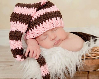 Crochet Pattern for Christmas Stocking Cap, Santa or Elf Hat | 9 sizes | Crochet Hat Pattern | DIY Tutorial | Hat Crocheting Pattern