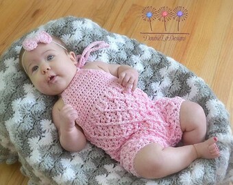 Crochet Pattern for Harlequin Baby Pants, Shorts, Romper, or Overalls | Crochet Baby Pattern | Baby Pants Crocheting Pattern