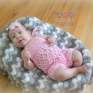 Crochet Pattern for Harlequin Baby Pants, Shorts, Romper, or Overalls | Crochet Baby Pattern | Baby Pants Crocheting Pattern