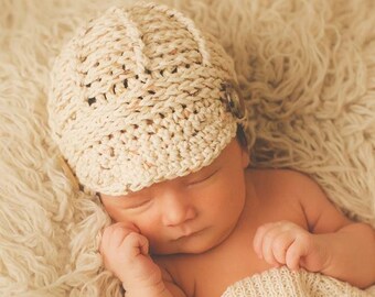 Crochet Pattern for Teagan Newsboy Beanie Hat | 7 sizes | Crochet Hat Pattern | DIY Tutorial | Hat Crocheting Pattern