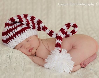 Crochet Pattern for Christmas Stocking Cap, Santa or Elf Hat | 9 sizes | Crochet Hat Pattern | DIY Tutorial | Hat Crocheting Pattern