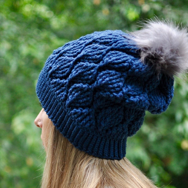 Crochet Pattern for Turning Leaves Slouch Hat 4 sizes baby Etsy