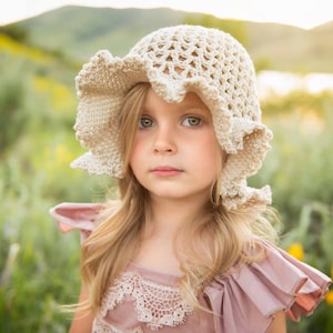 Crochet Pattern for Ava Sun Hat | 7 sizes | Floppy Brim Raffia Hat | Crochet Sun Hat Pattern | DIY Tutorial | Bucket Hat Crocheting Pattern
