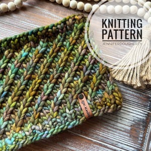 KNIT Pattern for Convolution Cowl | Knitting Pattern PDF Instructions | DIY Written Tutorial | Cowl Knitting Pattern | Knit Cowl Pattern