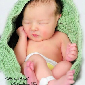 Crochet Pattern for Basket Weave Cocoon, Swaddle Sack, & Bowl, hat pattern NOT included Crochet Baby Pattern Baby Cocoon Crochet Pattern image 4