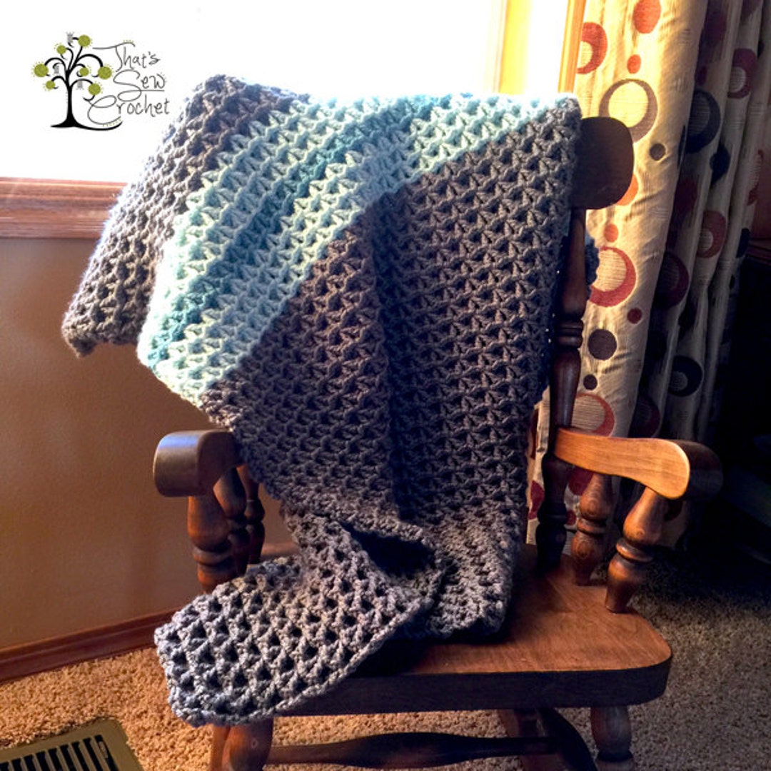 Crochet Pattern for Chunky Kylie Blanket Any Size DIY Etsy