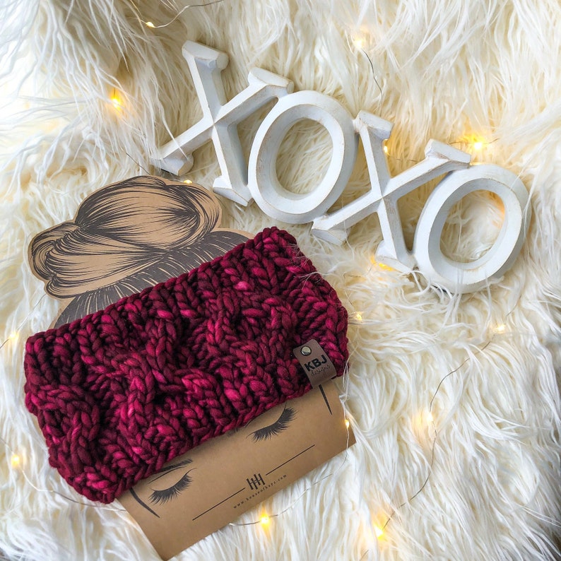 KNIT Pattern for XOXO Headband Knitting Pattern PDF Instructions Diy Written Tutorial Ear Warmer Knitting Pattern Knit Pattern image 2