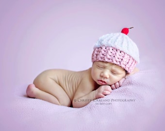 Crochet Pattern for Cupcake Beanie Hat | 6 sizes | Crochet Hat Pattern | DIY Tutorial | Hat Crocheting Pattern