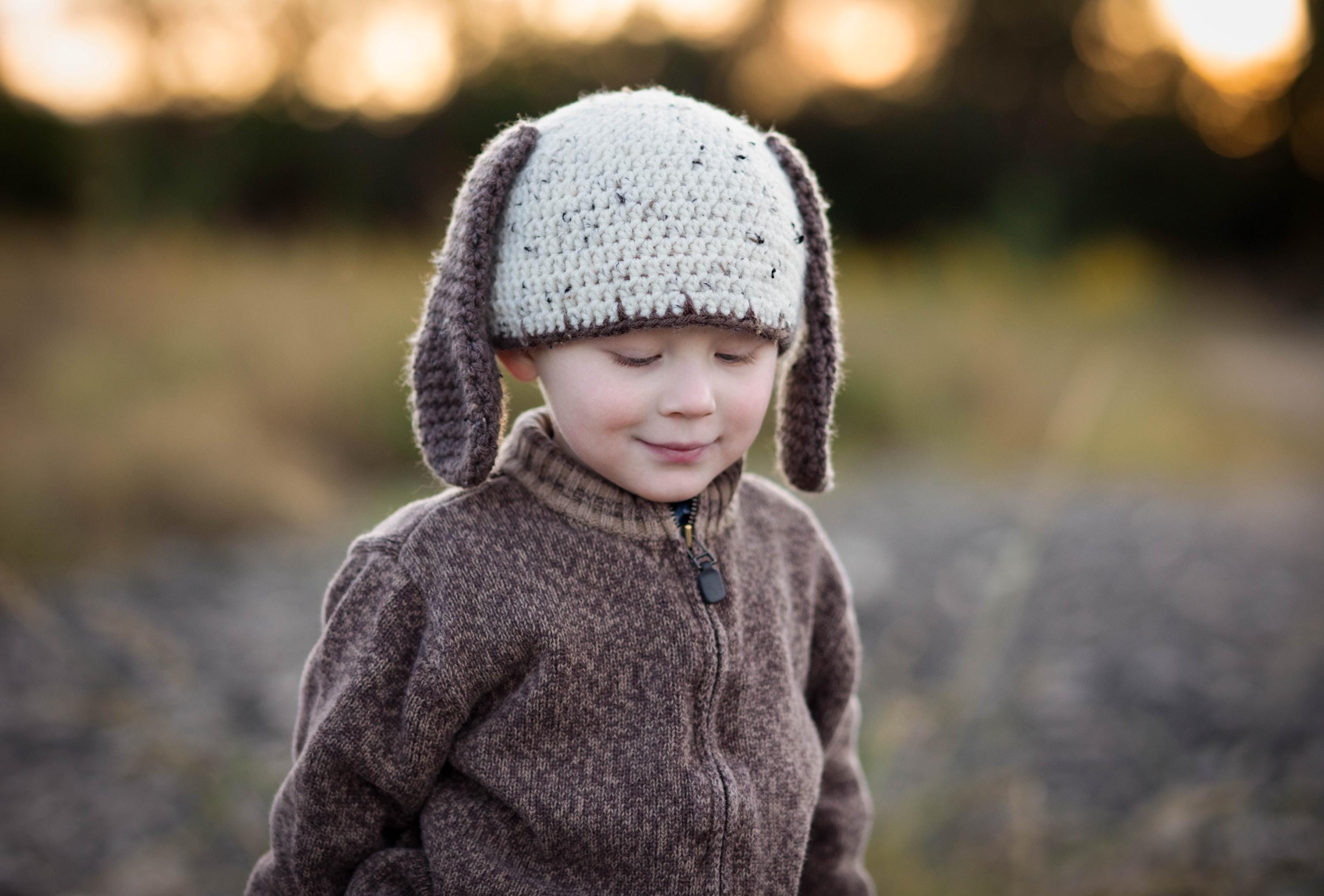 Crochet Pattern for Puppy Dog Hat | 5 Sizes | Crochet Hat Pattern | DIY ...