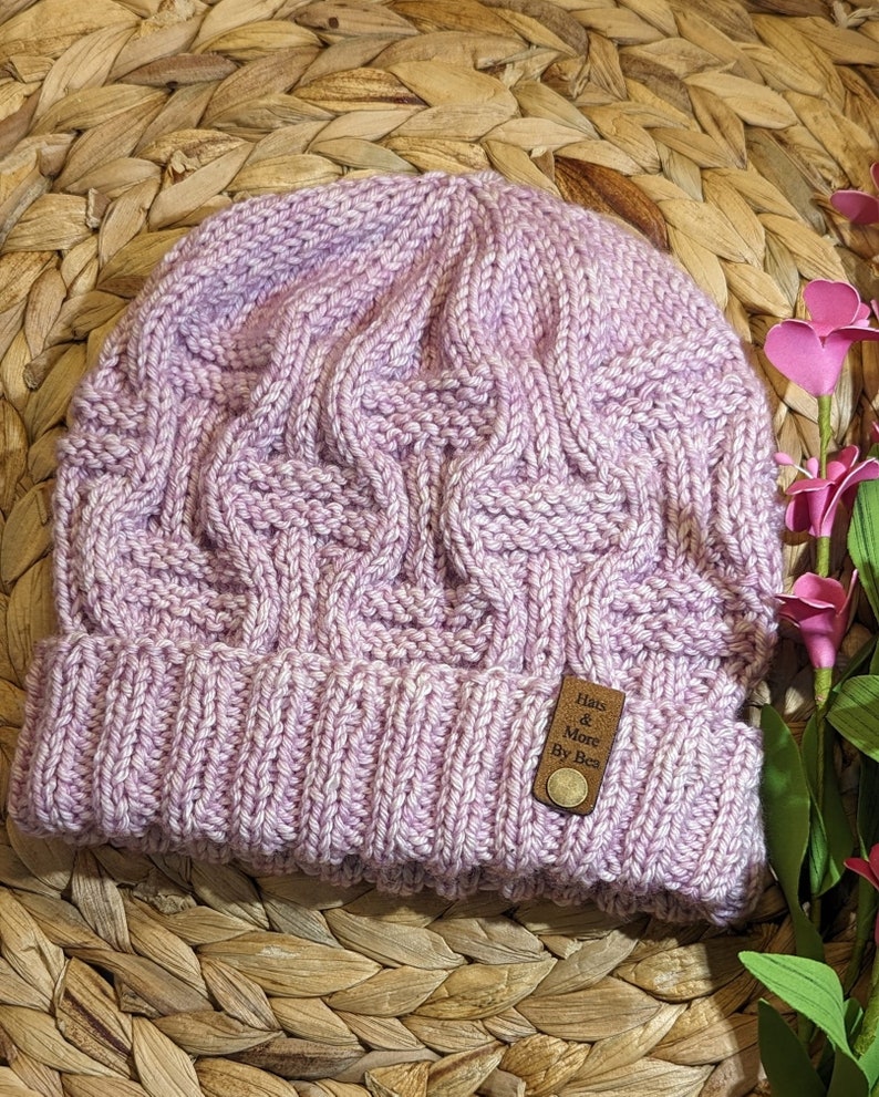 KNIT Pattern for Double Basket Weave Beanie | Multiple Sizes | Knit Hat ...