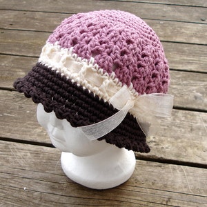 Crochet Pattern for Katrina Cloche Hat 5 sizes Crochet Hat Pattern DIY Tutorial Hat Crocheting Pattern image 3