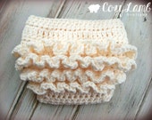 Crochet Pattern for Ruffle Bum Baby Diaper Cover | 3 sizes (Bonnet NOT included) | Crochet Diaper Cover Pattern | Crocheting Pattern