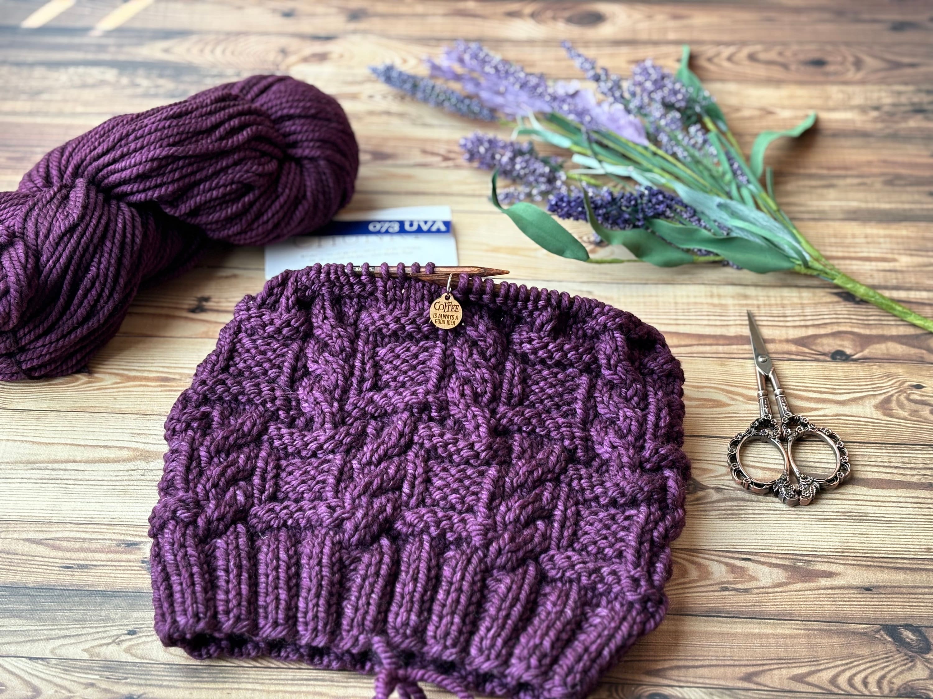 KNIT Pattern for Boxed Cables Beanie | Multiple Sizes | Knit Hat ...