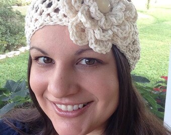 Crochet Pattern for Lacy Headwrap Headband  | 5 sizes | Crochet Headband Pattern | DIY Tutorial | Headwrap Crocheting Pattern