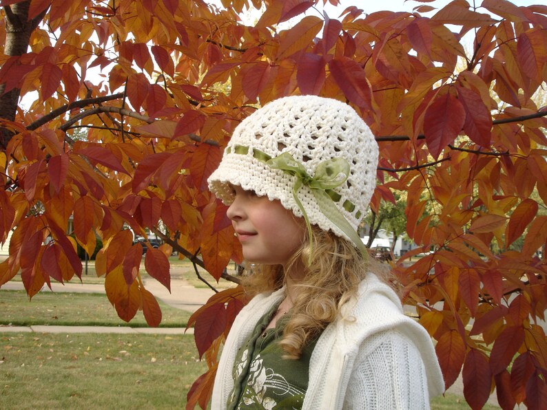 Crochet Pattern for Katrina Cloche Hat 5 sizes Crochet Hat Pattern DIY Tutorial Hat Crocheting Pattern image 3