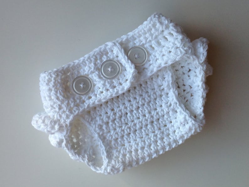 Crochet Pattern for Ruffle Bum Baby Diaper Cover 3 sizes Bonnet NOT included Crochet Diaper Cover Pattern Crocheting Pattern image 3