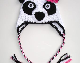 Crochet Pattern for Panda Bear Hat | 5 sizes | Crochet Hat Pattern | DIY Tutorial | Hat Crocheting Pattern